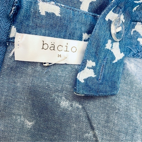 ⭐️BACIO Chambray Dog Print Jumper Overalls Dress - Picture 6 of 7